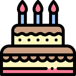 Birthday cake icon