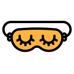 maschera per dormire icona