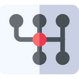 handgeschakelde versnellingsbak icoon