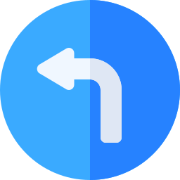 Left turn icon