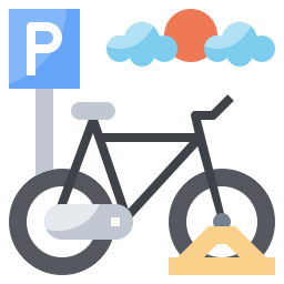 Bicycle parking icon