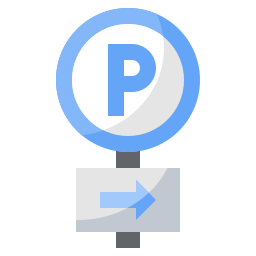 Parking sign icon