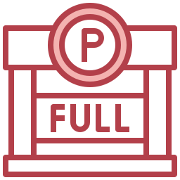 voller parkplatz icon