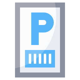 Parking ticket icon