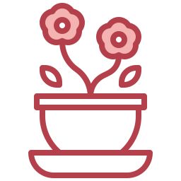 Flower pot icon