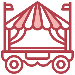 Circus tent icon