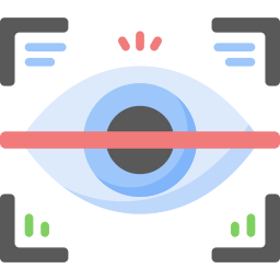 scanner oculaire Icône