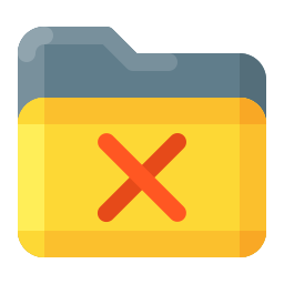 Delete folder icon