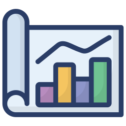 rapport de croissance Icône