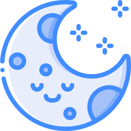 Crescent moon icon