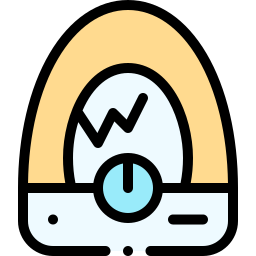 Egg incubator icon