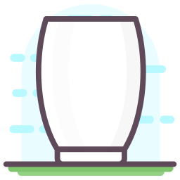 Glass of milk icon