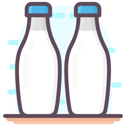 Milk bottle icon