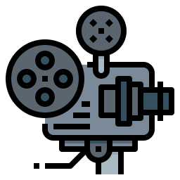 proiettore cinematografico icona