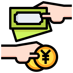 Money exchange icon