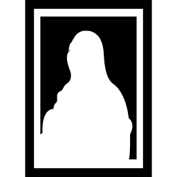 Portrait in a frame icon