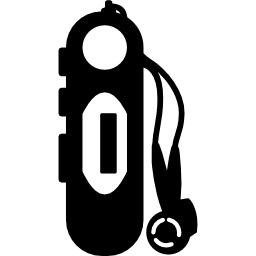 MP3 player with earphones icon