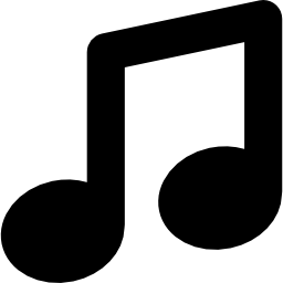 Note of music symbol icon