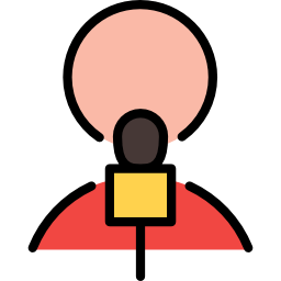 männlicher reporter icon