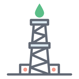 plate-forme pétrolière Icône