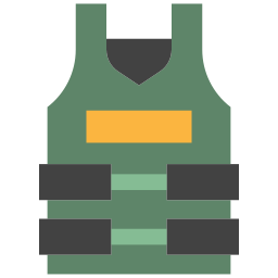 Bullet proof vest icon