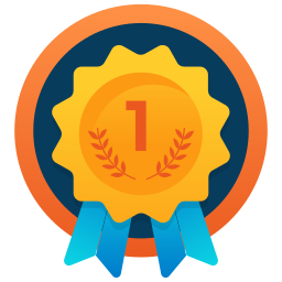 Ribbon badge icon