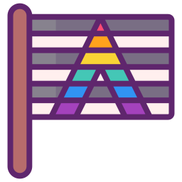 Rainbow flag icon