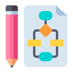 diagramma di flusso icona