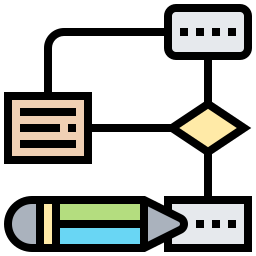 diagramma di flusso icona