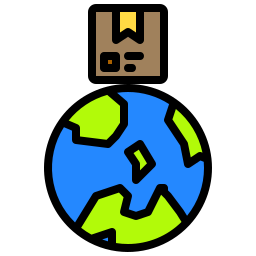 Global distribution icon