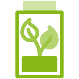 Eco battery icon