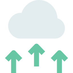 archiviazione cloud icona