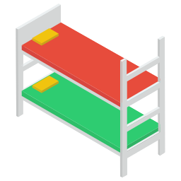 cama de casal Ícone