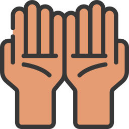 Open hands icon