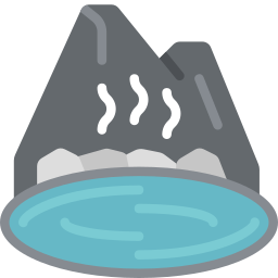 Hot spring icon