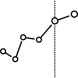 grafico a linee icona