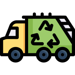 Garbage truck icon