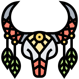 Bull skull icon