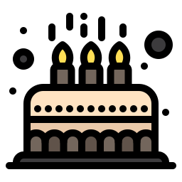 Birthday cake icon