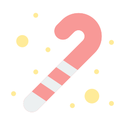 Candy cane icon