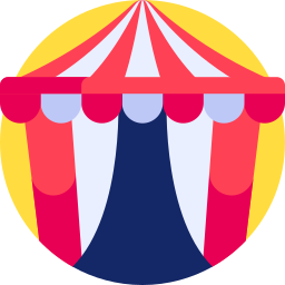 tenda da circo icona