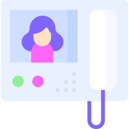 Video doorbell icon