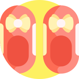 Baby shoes icon