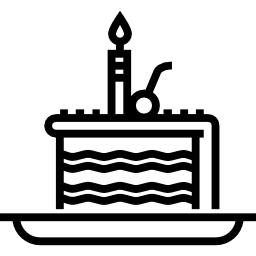 Birthday cake icon