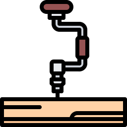 Ручная дрель иконка
