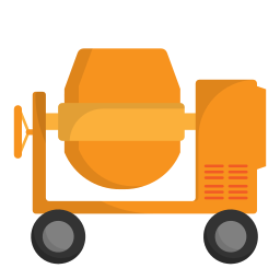 Concrete mixer icon