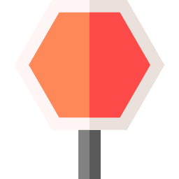 Traffic sign icon