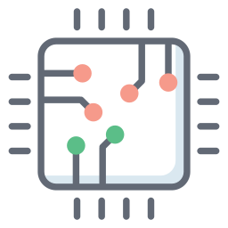 Computer chip icon