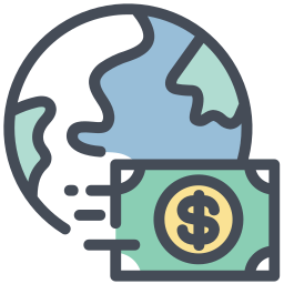 Money transport icon