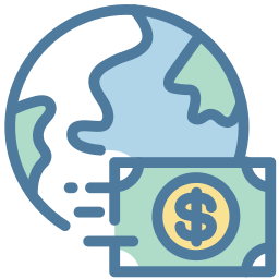 Money transport icon